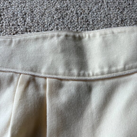 Miss Pendleton 100% Virgin Wool Suit Vintage Academia Skirt Blazer Set 10 Ivory - Picture 15 of 16